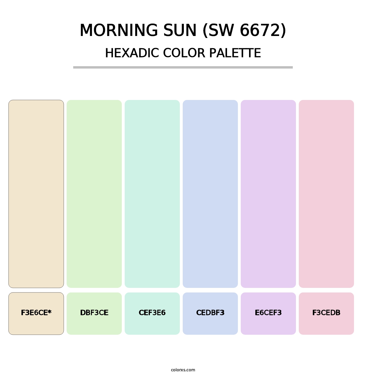 Morning Sun (SW 6672) - Hexadic Color Palette