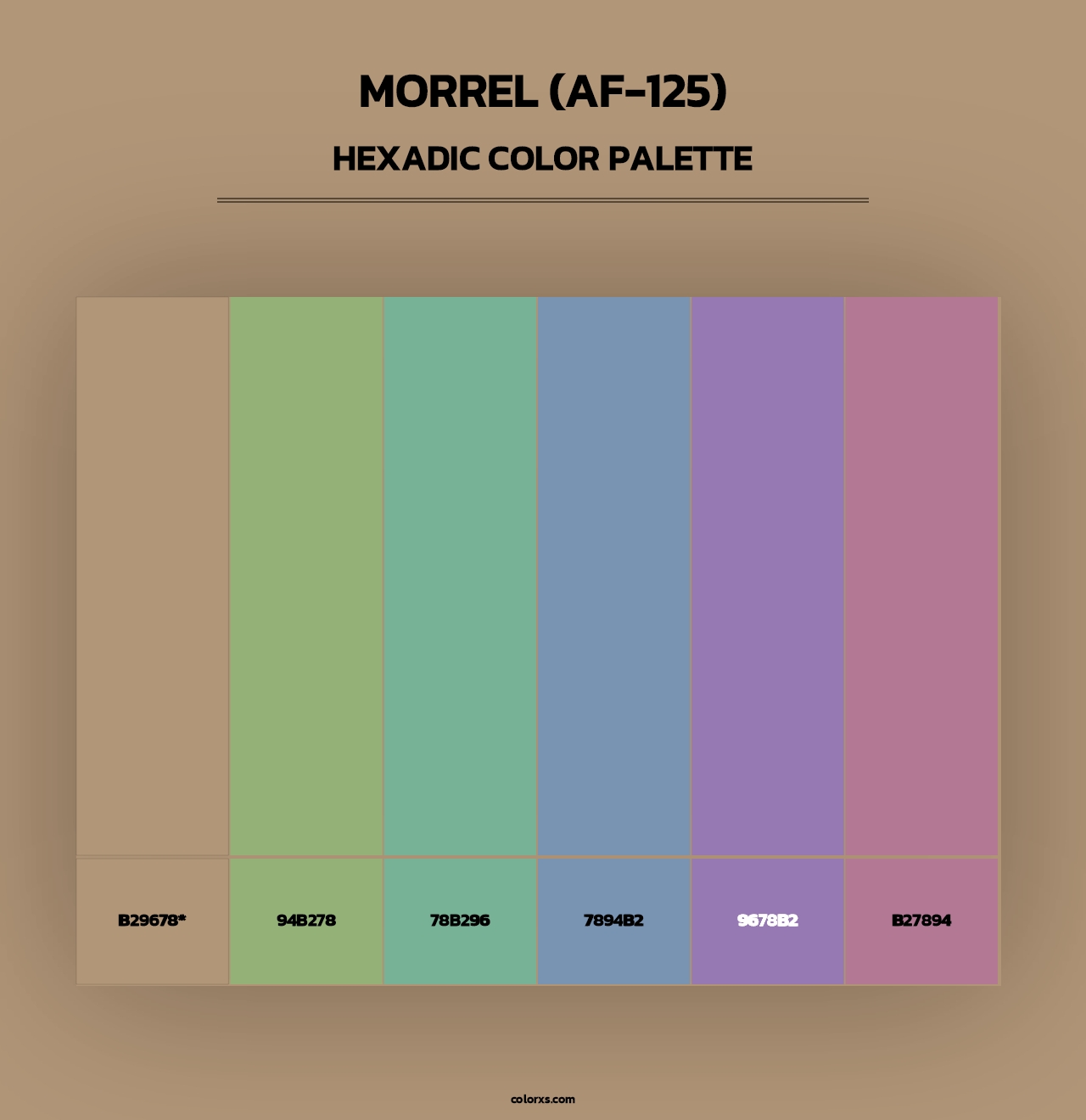 Morrel (AF-125) - Hexadic Color Palette