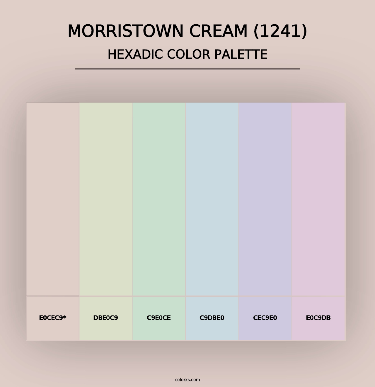 Morristown Cream (1241) - Hexadic Color Palette