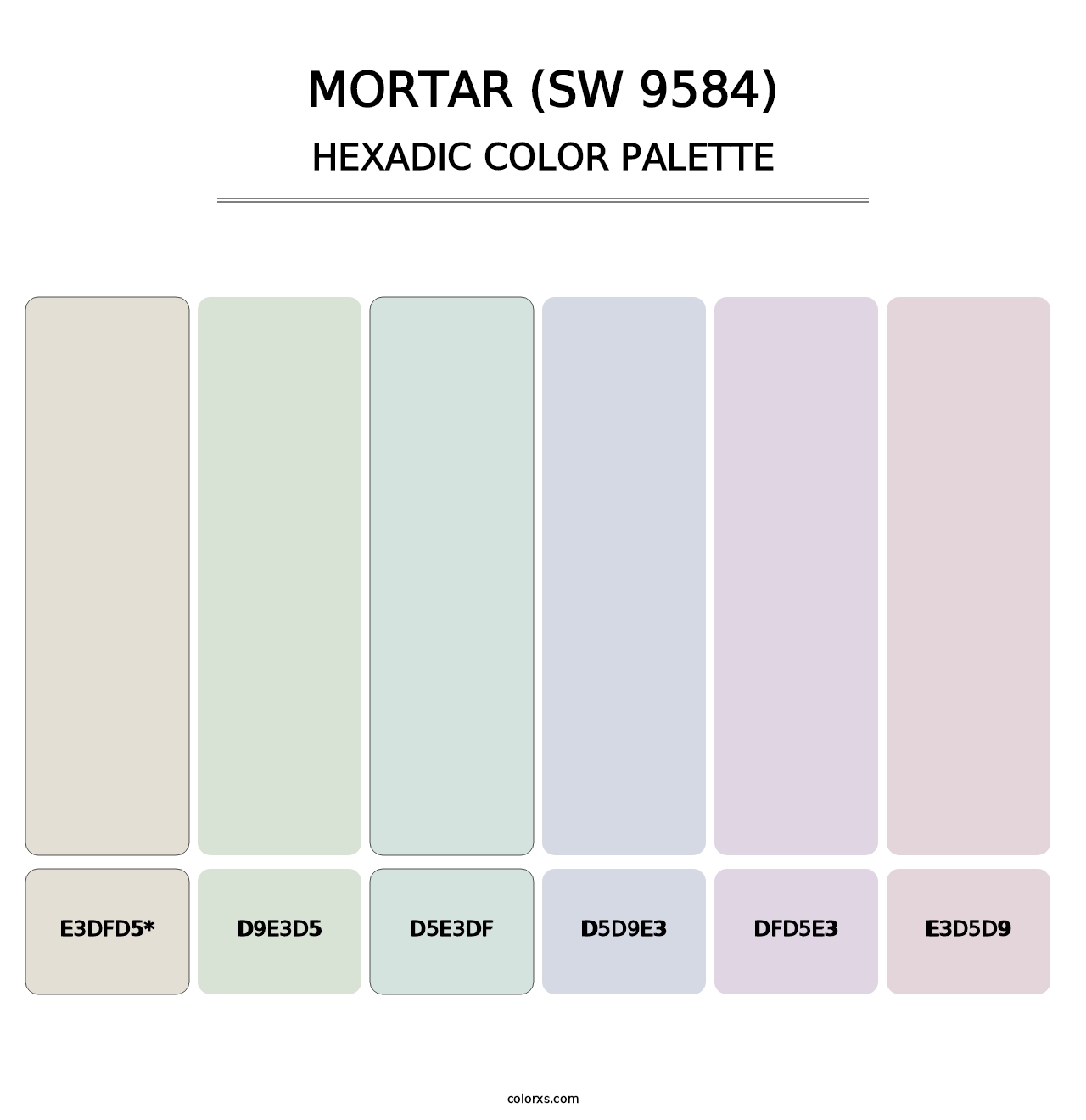 Mortar (SW 9584) - Hexadic Color Palette