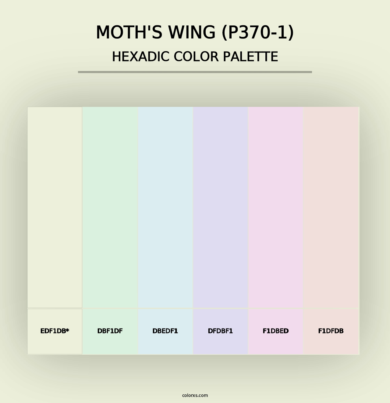 Moth'S Wing (P370-1) - Hexadic Color Palette