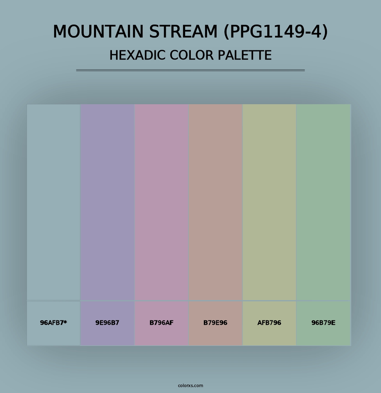 Mountain Stream (PPG1149-4) - Hexadic Color Palette