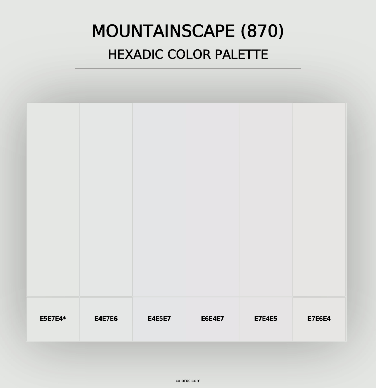 Mountainscape (870) - Hexadic Color Palette