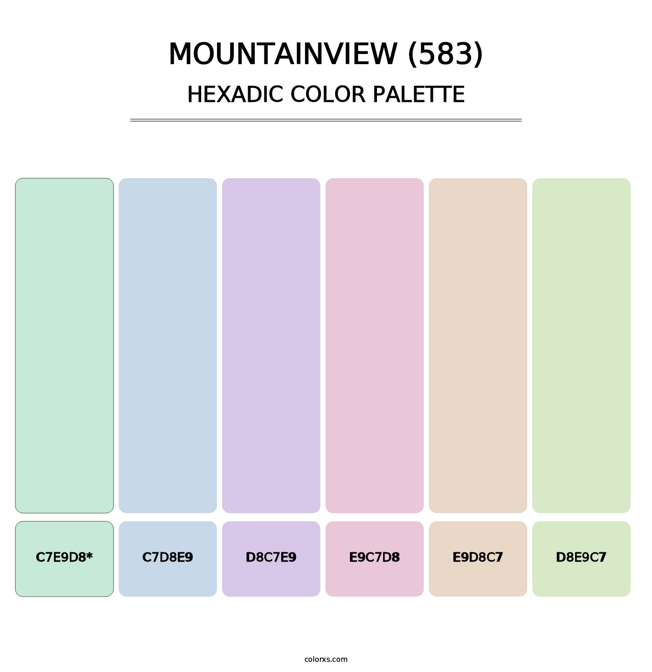 Mountainview (583) - Hexadic Color Palette