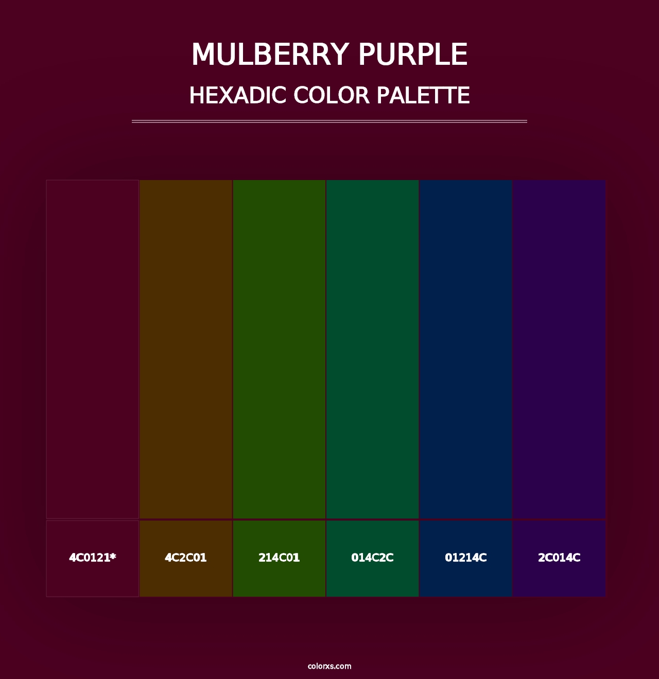 Mulberry Purple - Hexadic Color Palette