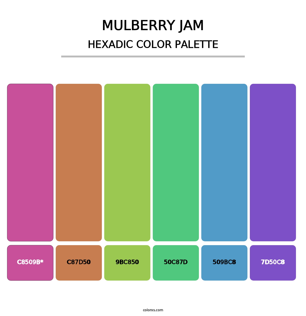 Mulberry Jam - Hexadic Color Palette