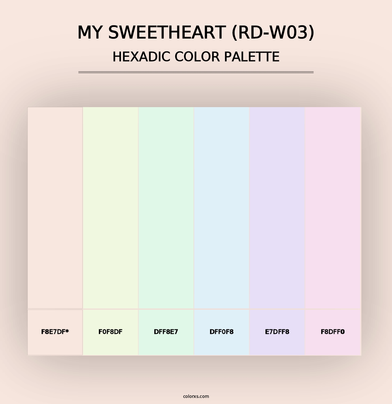 My Sweetheart (RD-W03) - Hexadic Color Palette