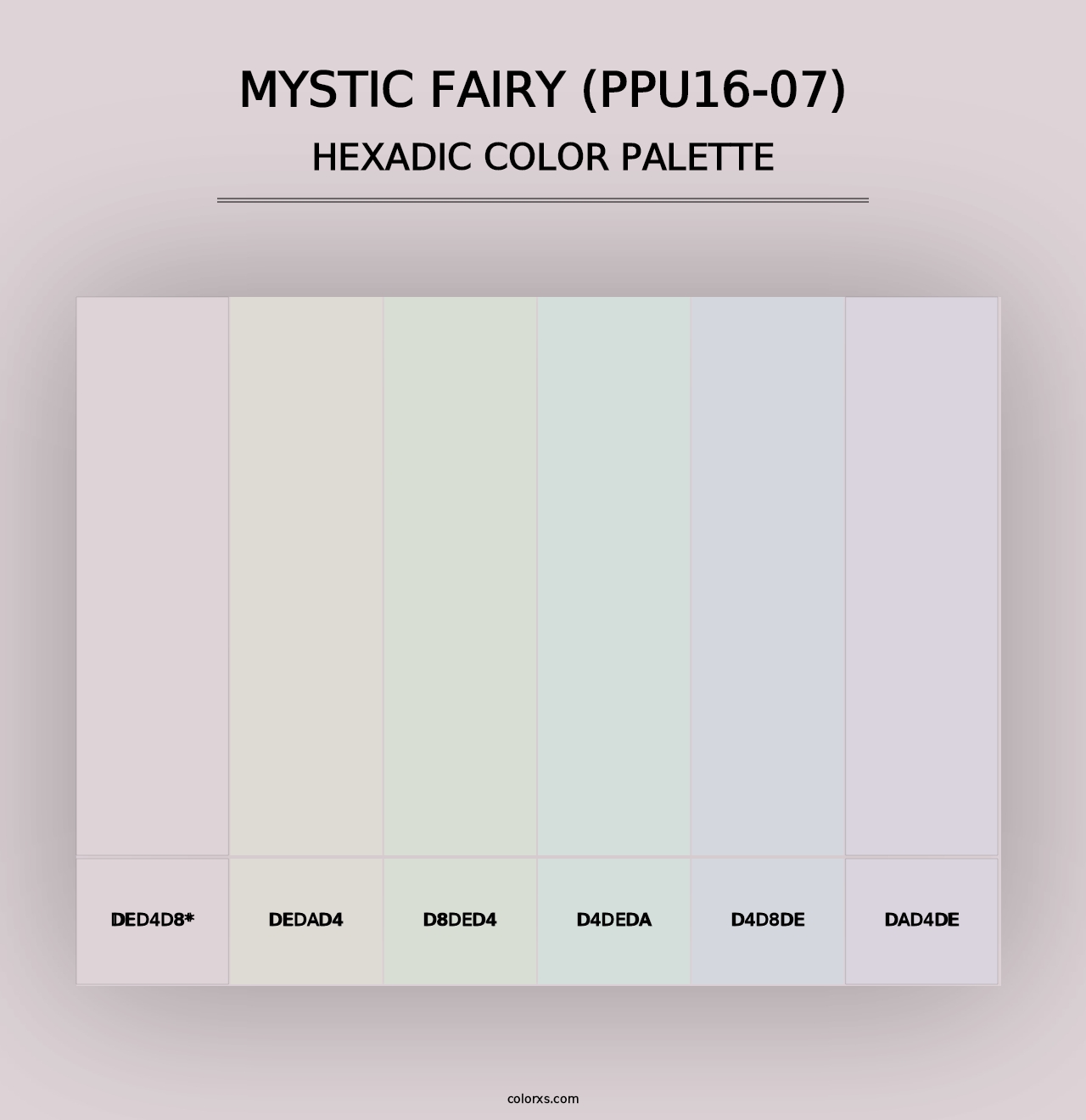 Mystic Fairy (PPU16-07) - Hexadic Color Palette