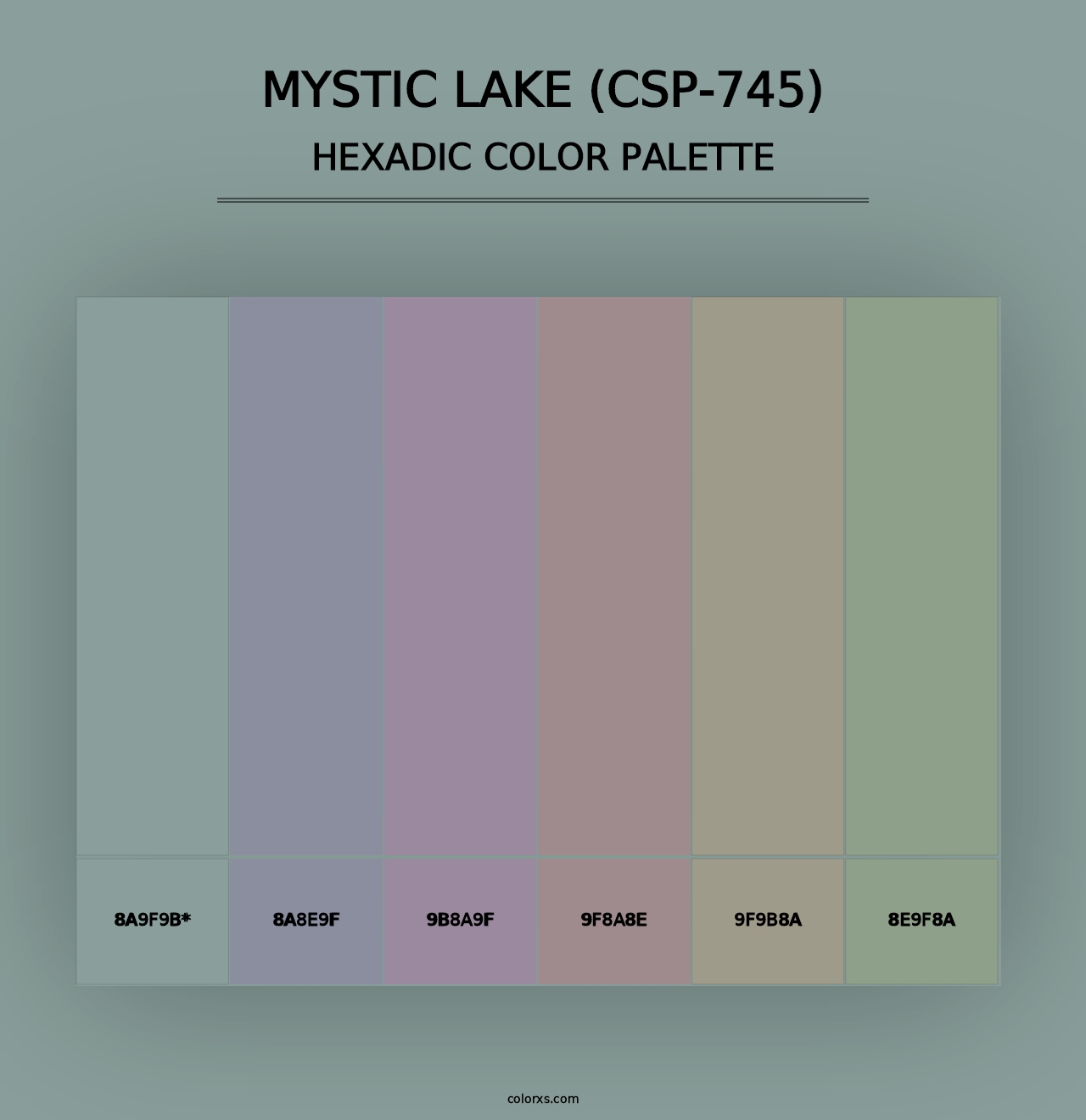 Mystic Lake (CSP-745) - Hexadic Color Palette