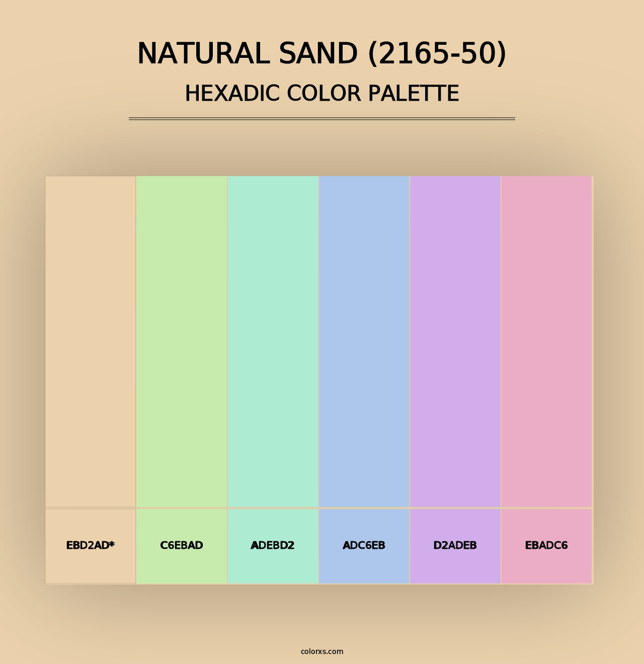 Natural Sand (2165-50) - Hexadic Color Palette