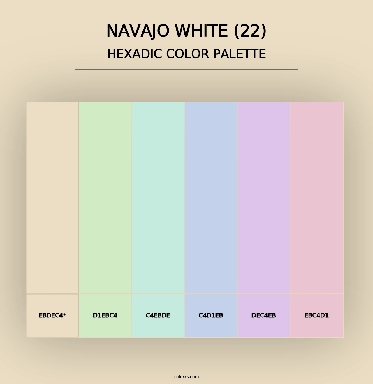 Navajo White (22) - Hexadic Color Palette