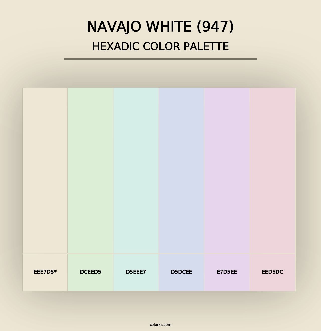 Navajo White (947) - Hexadic Color Palette