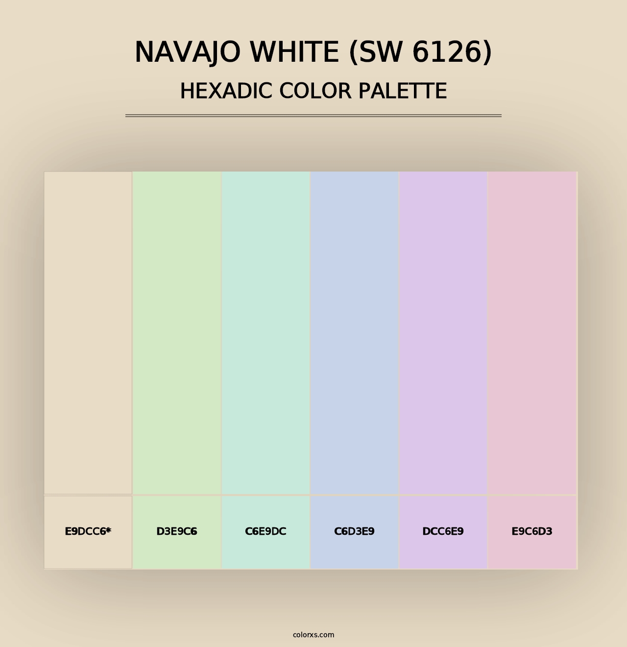 Navajo White (SW 6126) - Hexadic Color Palette