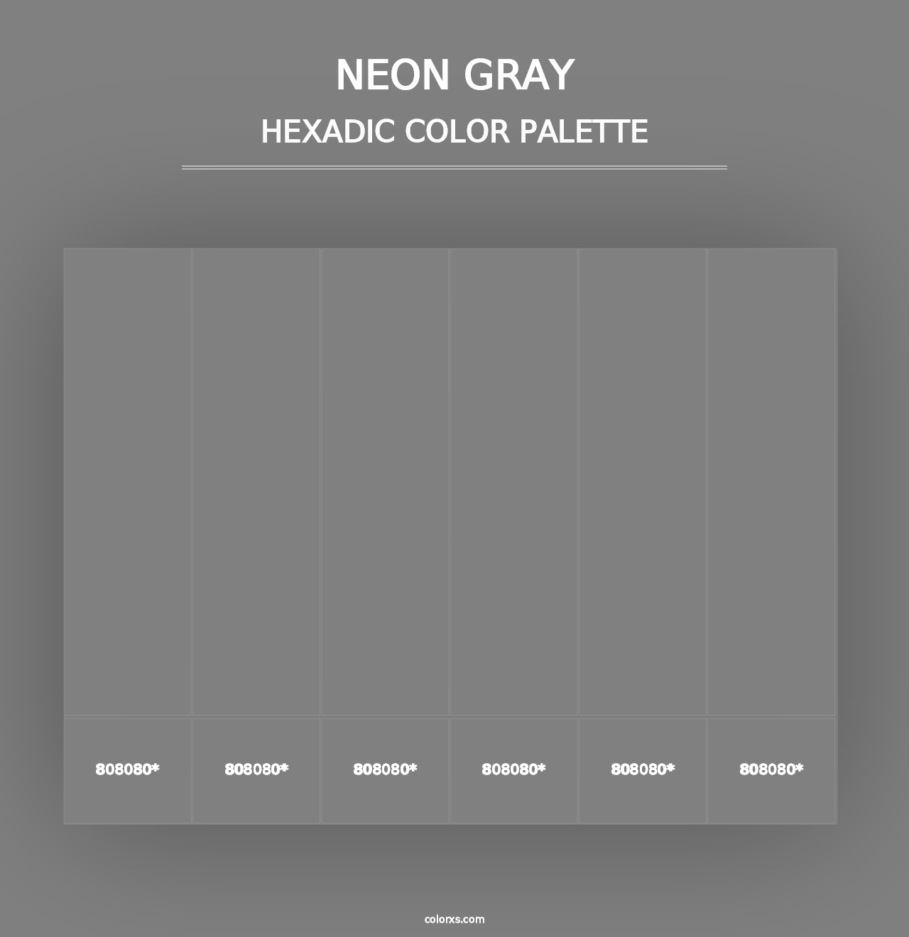 Neon Gray - Hexadic Color Palette