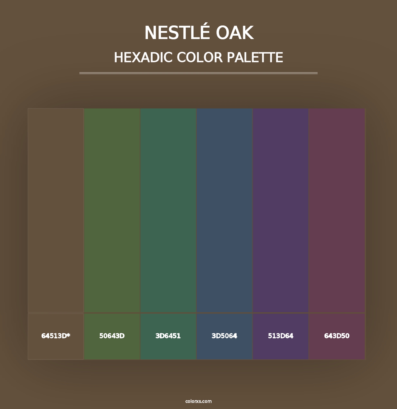 Nestlé Oak - Hexadic Color Palette