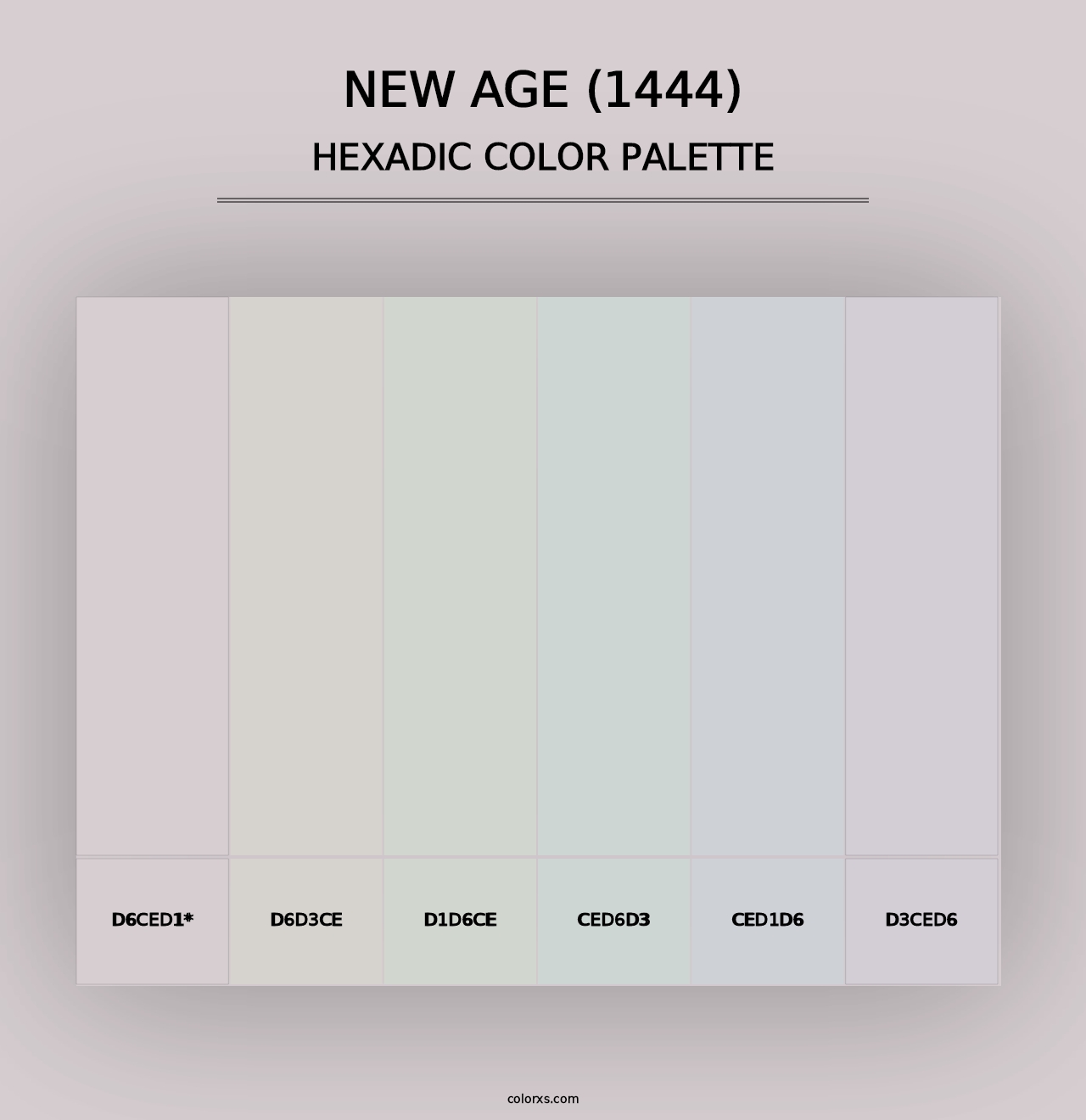 New Age (1444) - Hexadic Color Palette