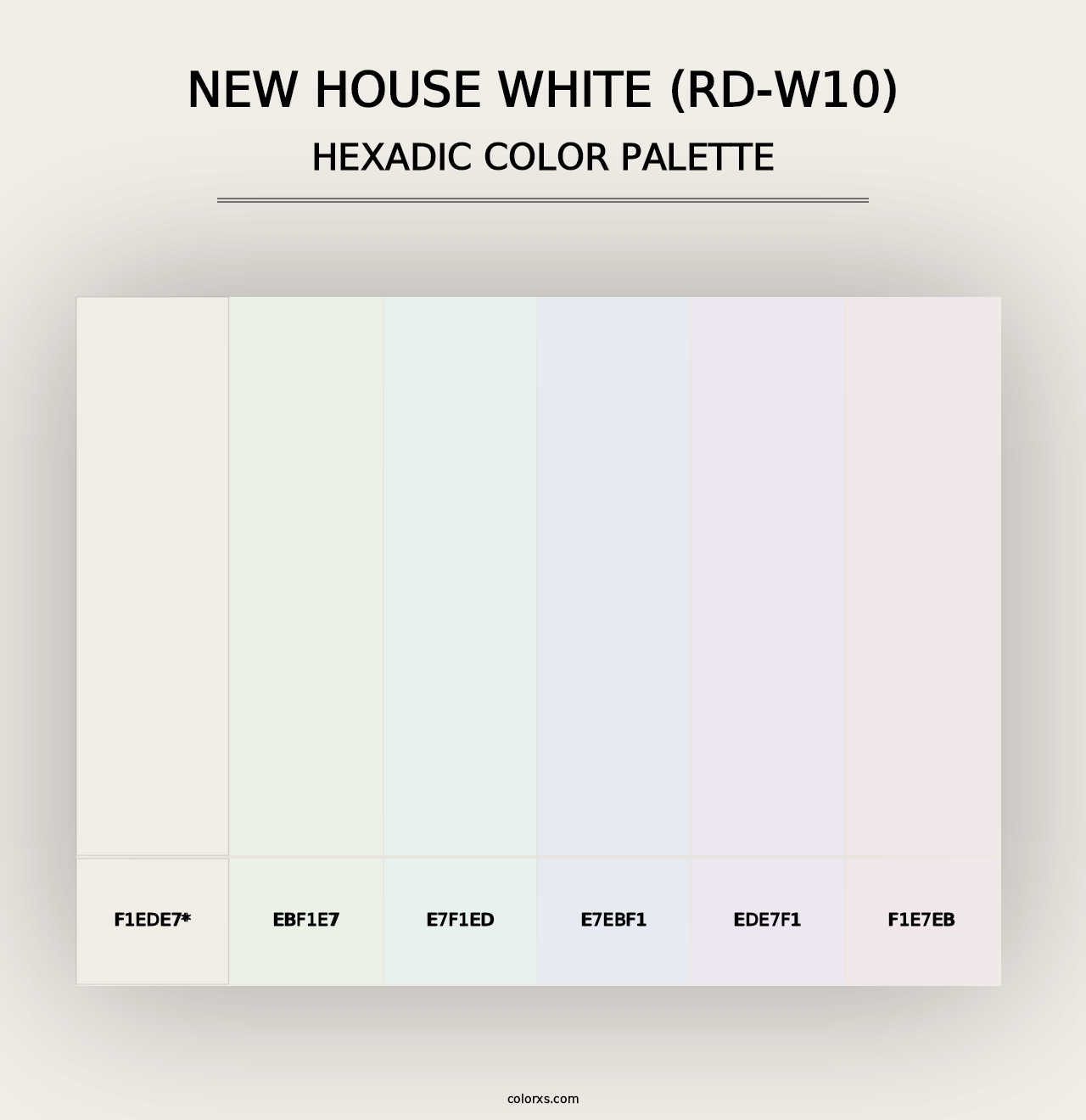 New House White (RD-W10) - Hexadic Color Palette