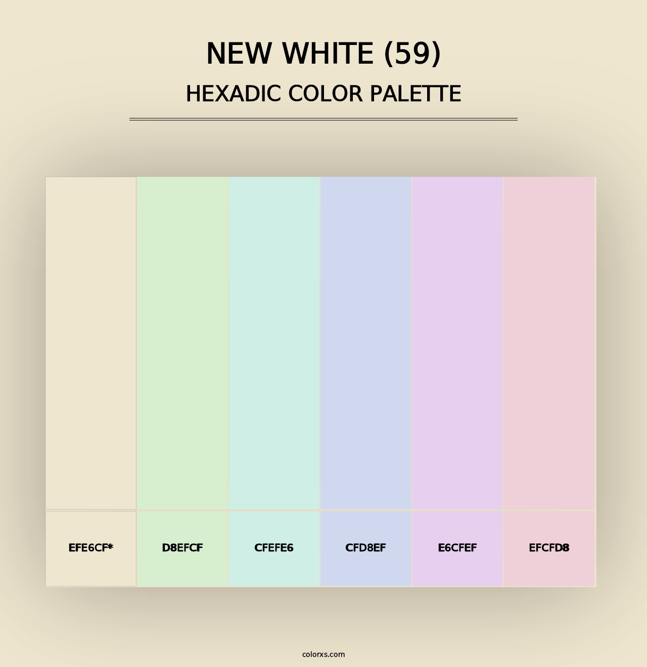 New White (59) - Hexadic Color Palette