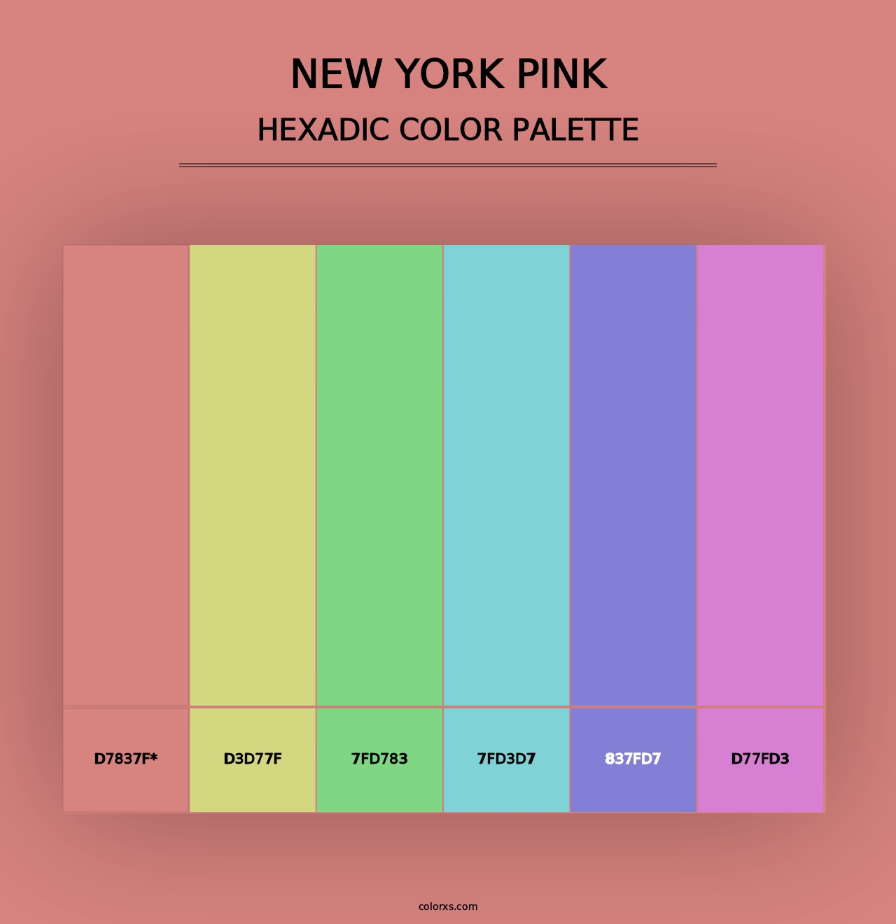 New York Pink - Hexadic Color Palette