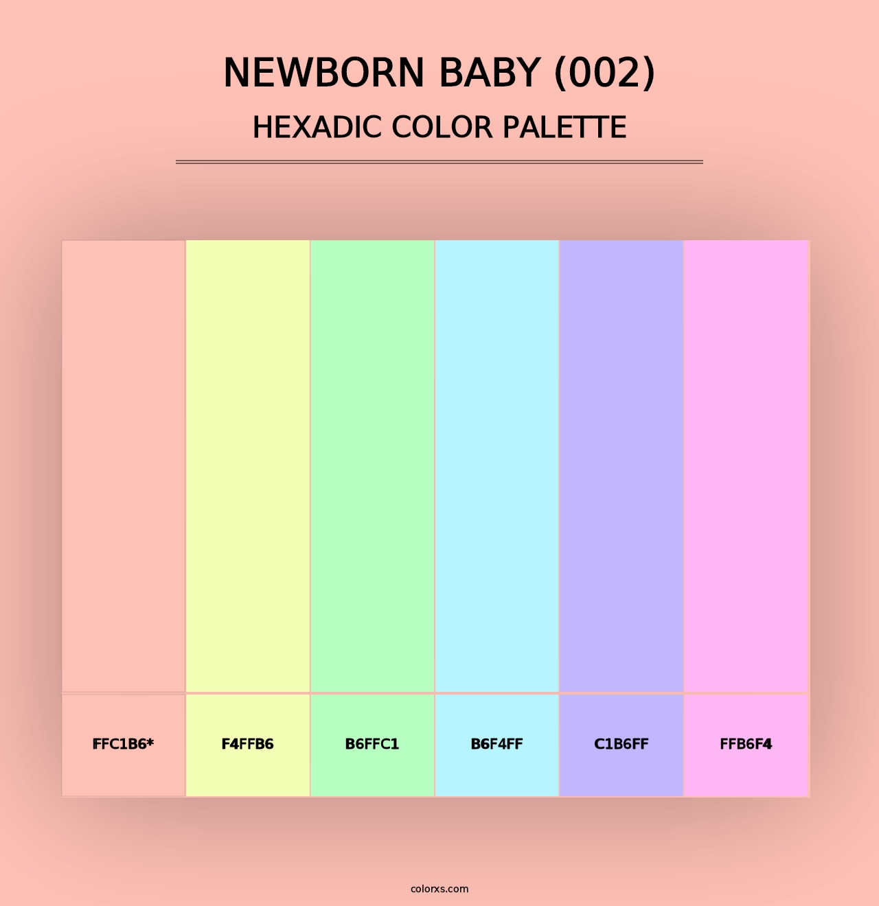 Newborn Baby (002) - Hexadic Color Palette