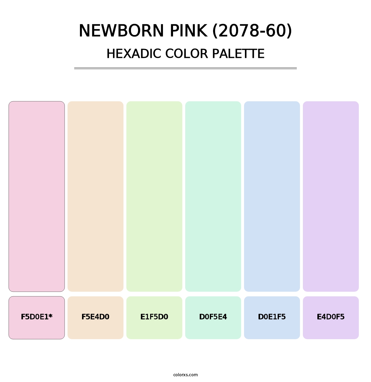 Newborn Pink (2078-60) - Hexadic Color Palette