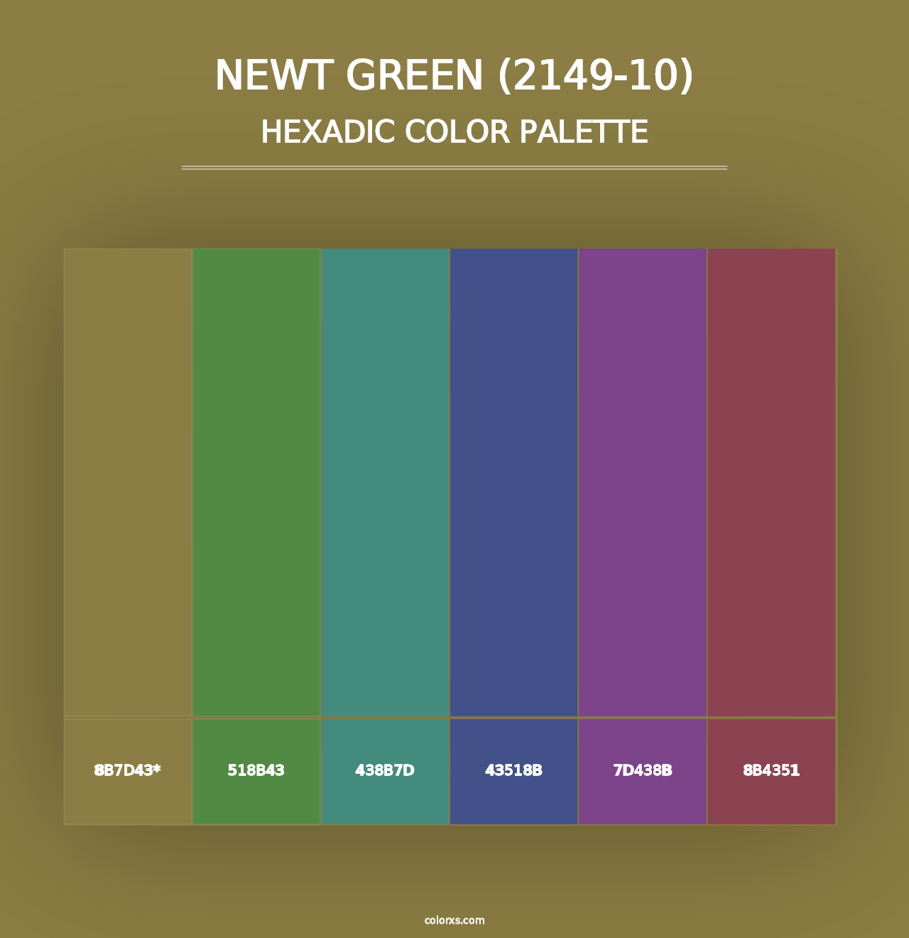 Newt Green (2149-10) - Hexadic Color Palette