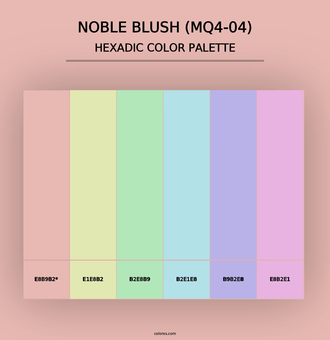 Noble Blush (MQ4-04) - Hexadic Color Palette