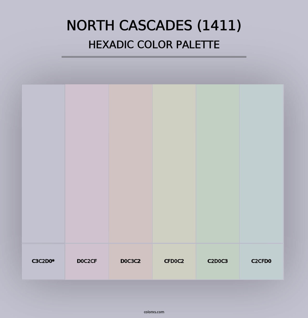 North Cascades (1411) - Hexadic Color Palette