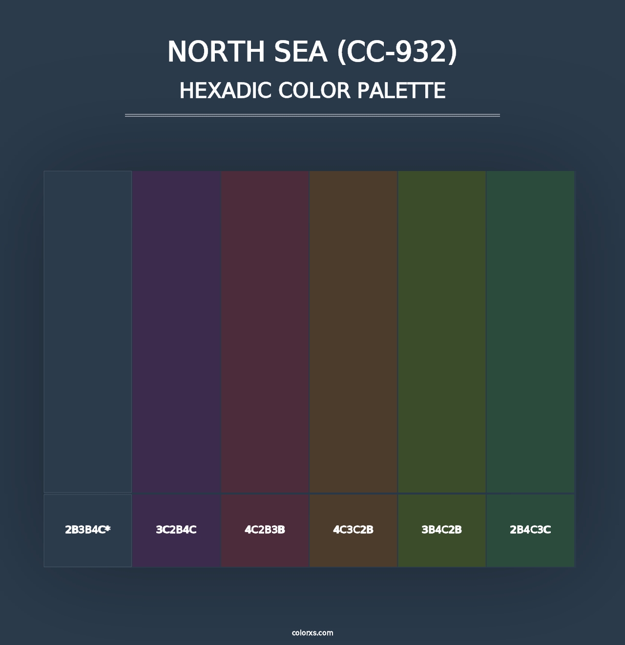 North Sea (CC-932) - Hexadic Color Palette