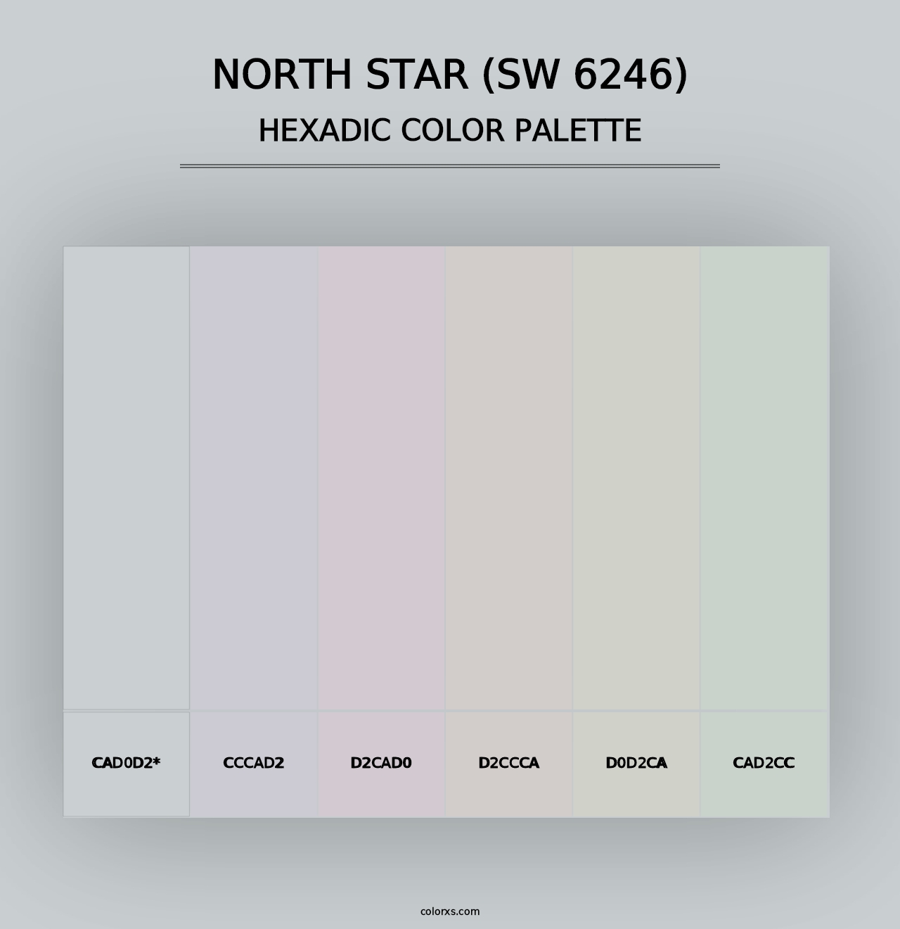 North Star (SW 6246) - Hexadic Color Palette