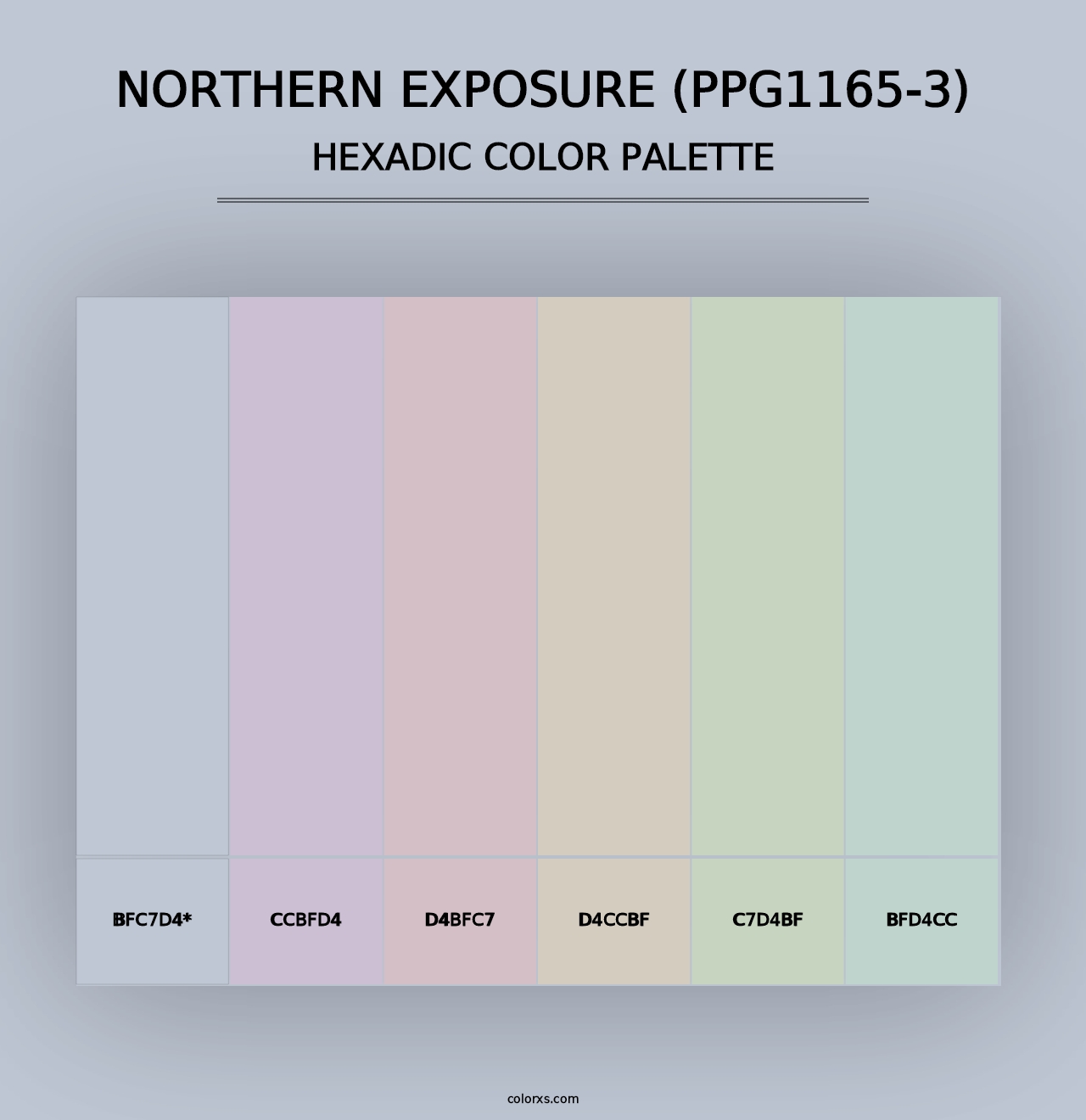 Northern Exposure (PPG1165-3) - Hexadic Color Palette