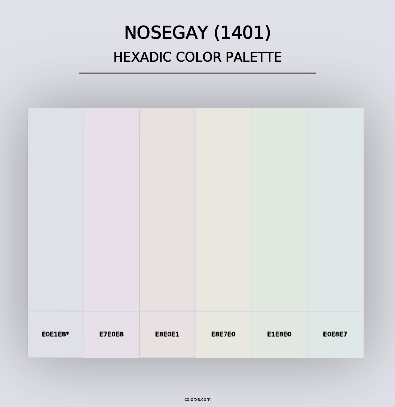 Nosegay (1401) - Hexadic Color Palette