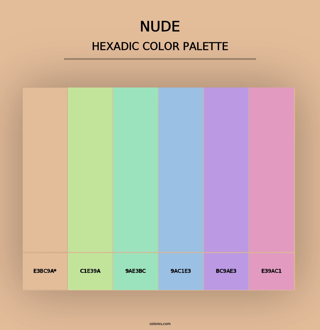 Nude - Hexadic Color Palette