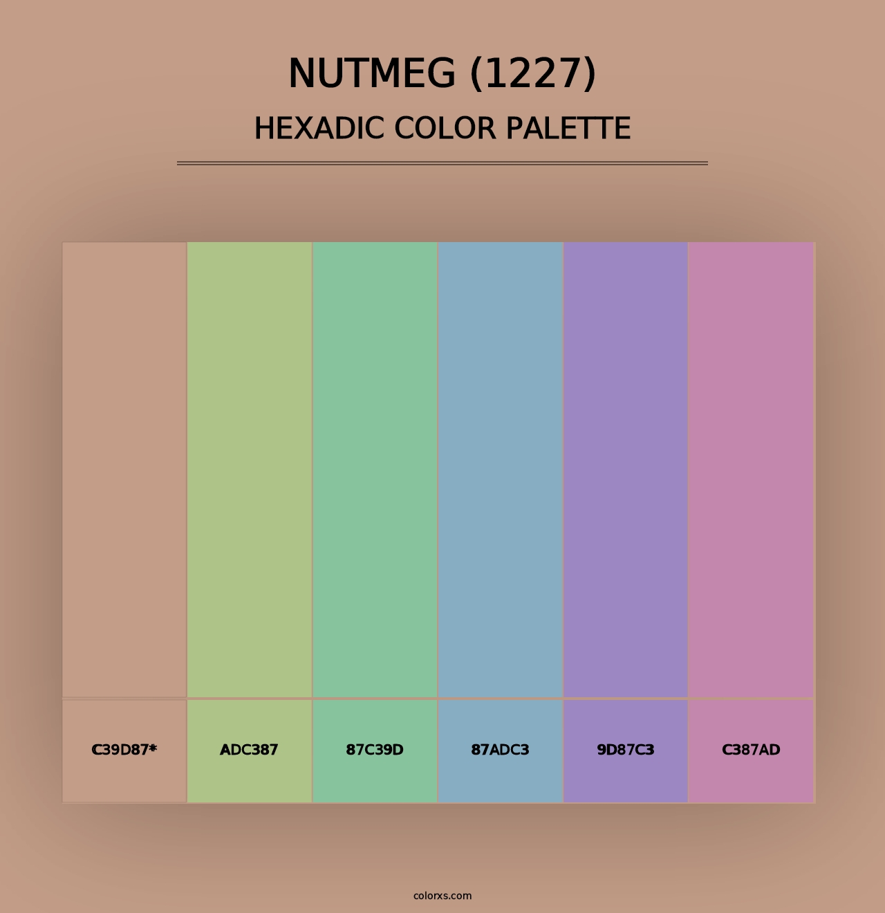 Nutmeg (1227) - Hexadic Color Palette