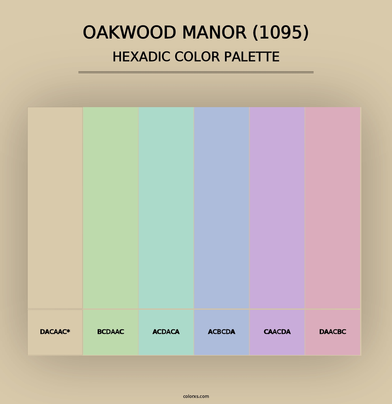 Oakwood Manor (1095) - Hexadic Color Palette