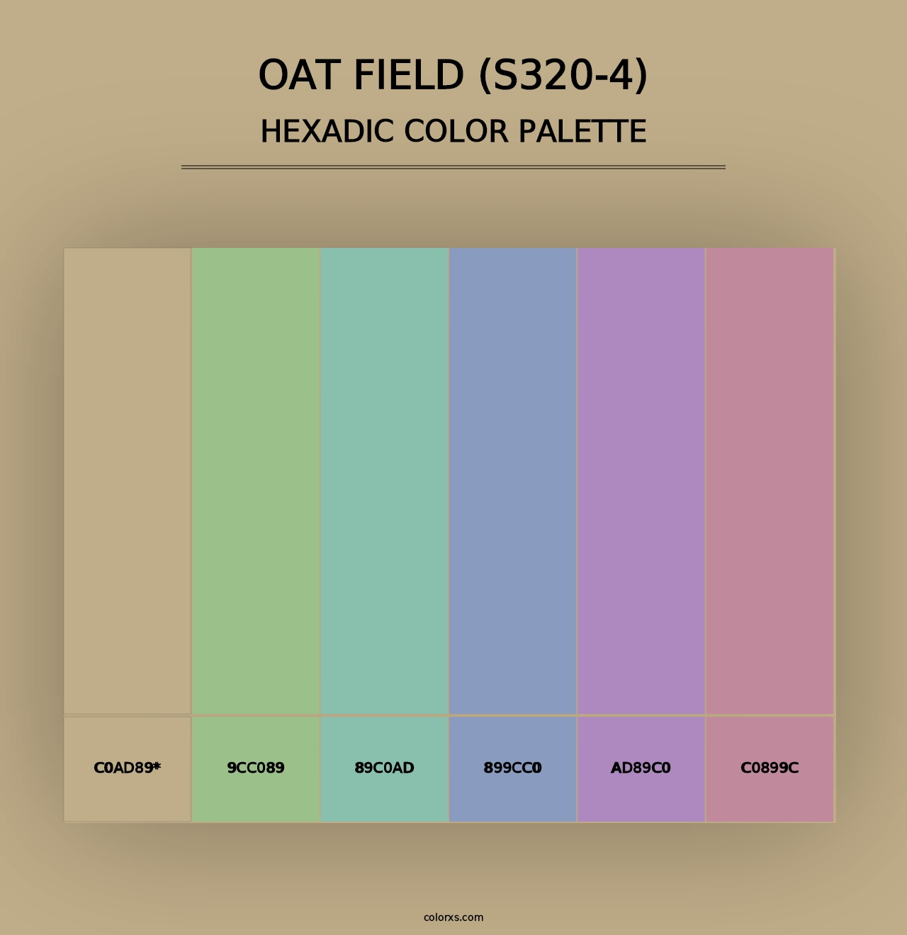 Oat Field (S320-4) - Hexadic Color Palette