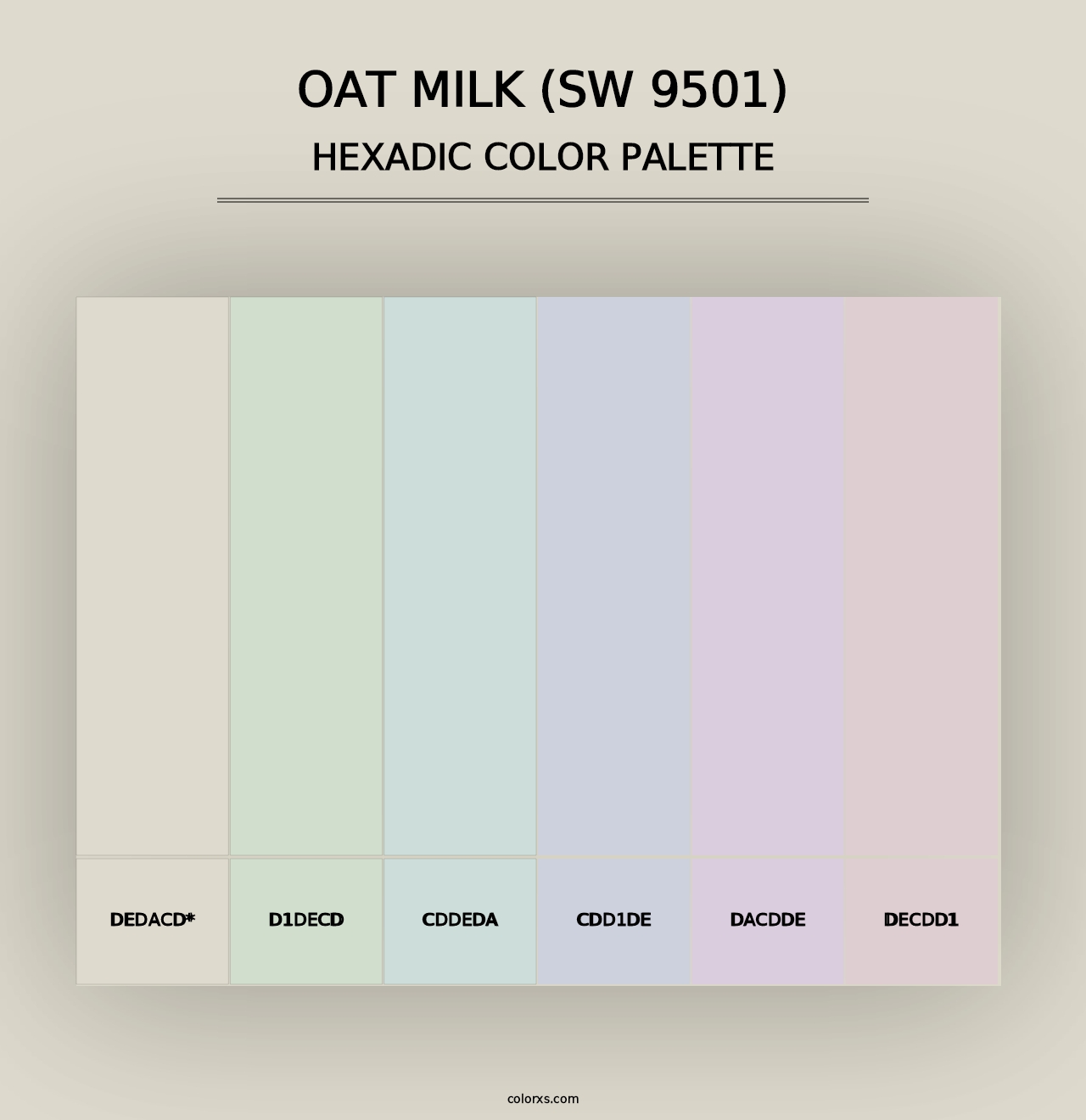 Oat Milk (SW 9501) - Hexadic Color Palette