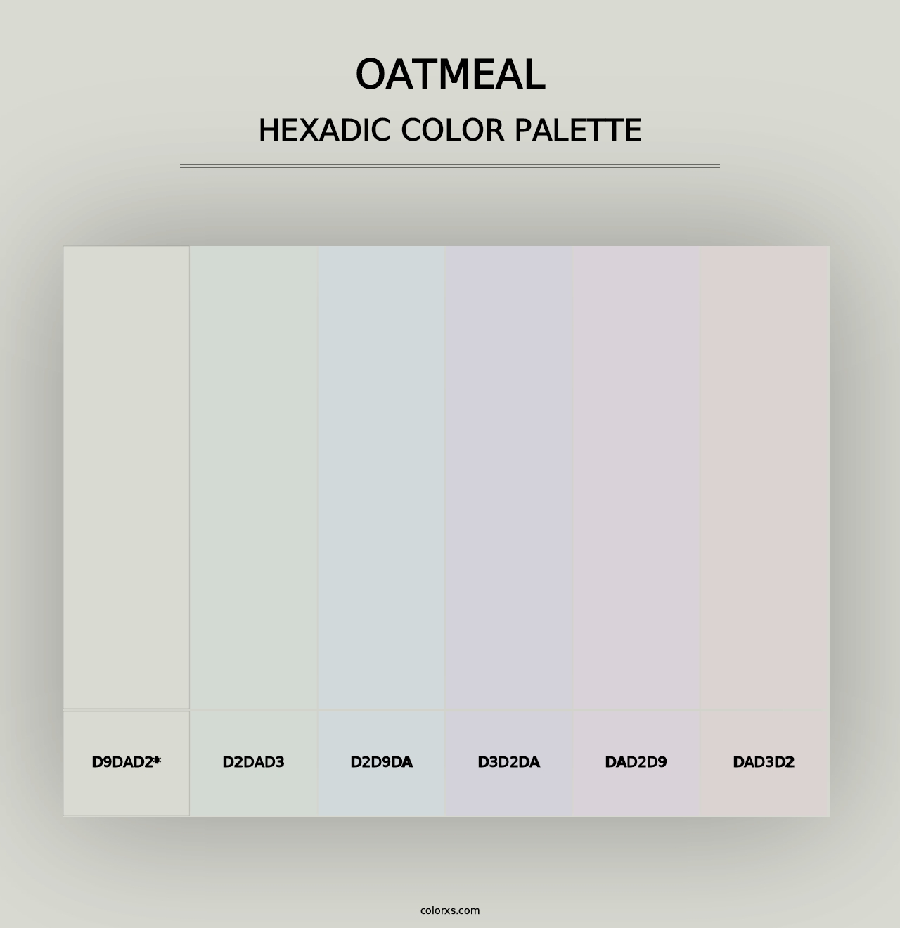 Oatmeal - Hexadic Color Palette