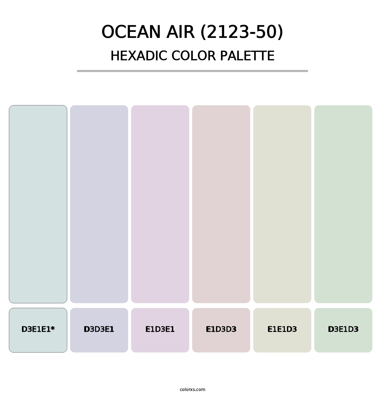 Ocean Air (2123-50) - Hexadic Color Palette