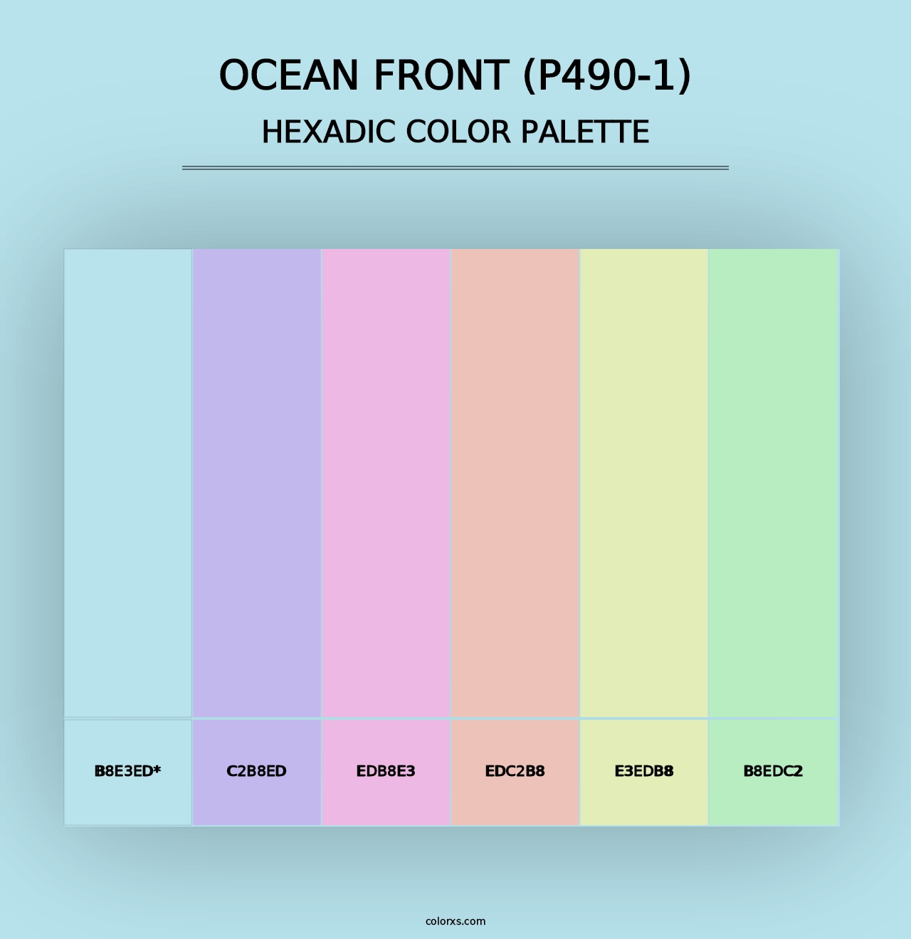 Ocean Front (P490-1) - Hexadic Color Palette