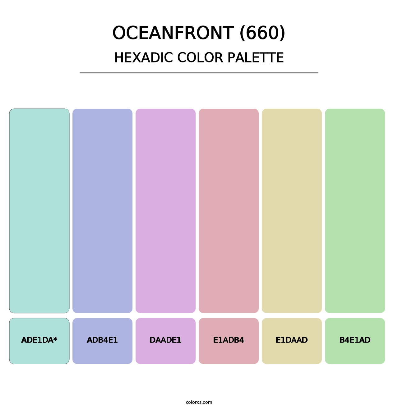 Oceanfront (660) - Hexadic Color Palette