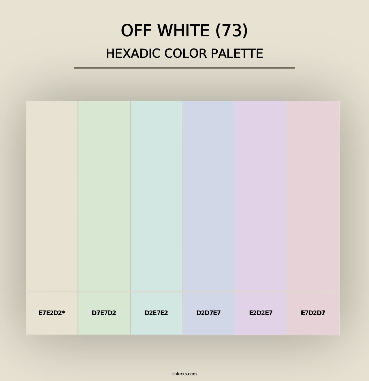 Off White (73) - Hexadic Color Palette