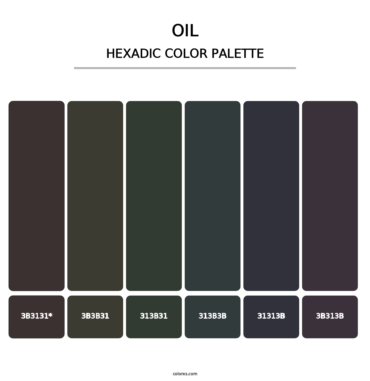 Oil - Hexadic Color Palette