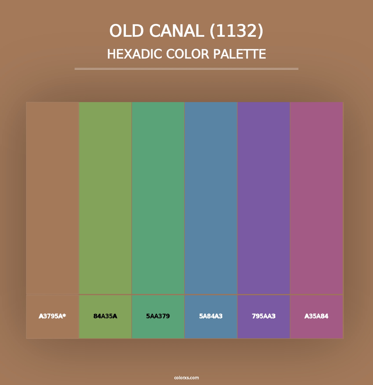 Old Canal (1132) - Hexadic Color Palette