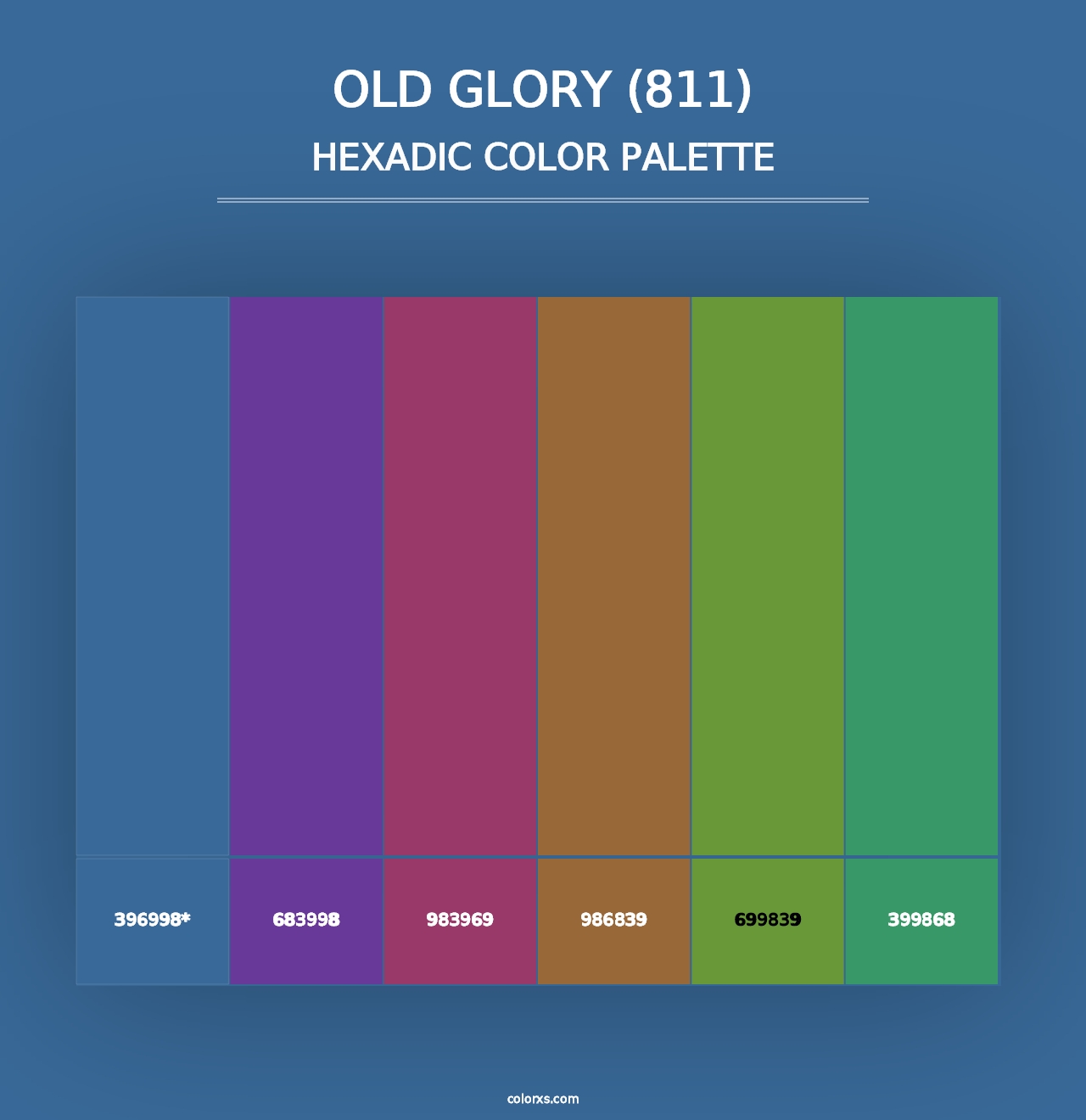 Old Glory (811) - Hexadic Color Palette