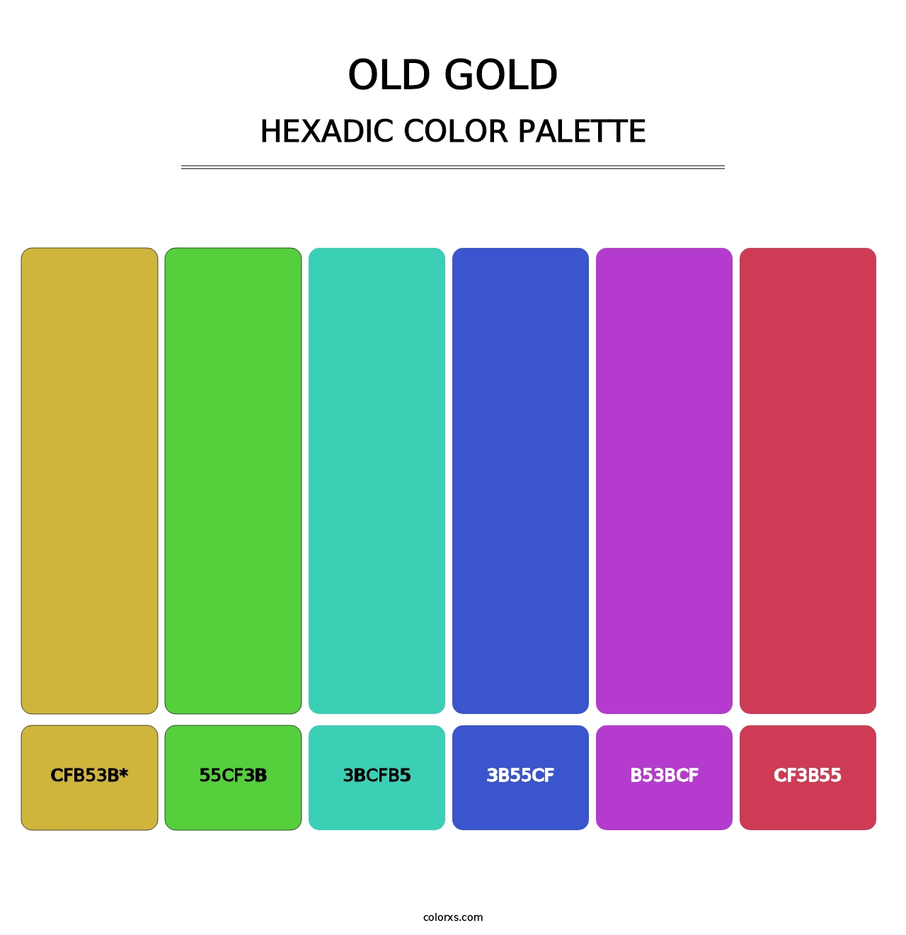 Old Gold - Hexadic Color Palette