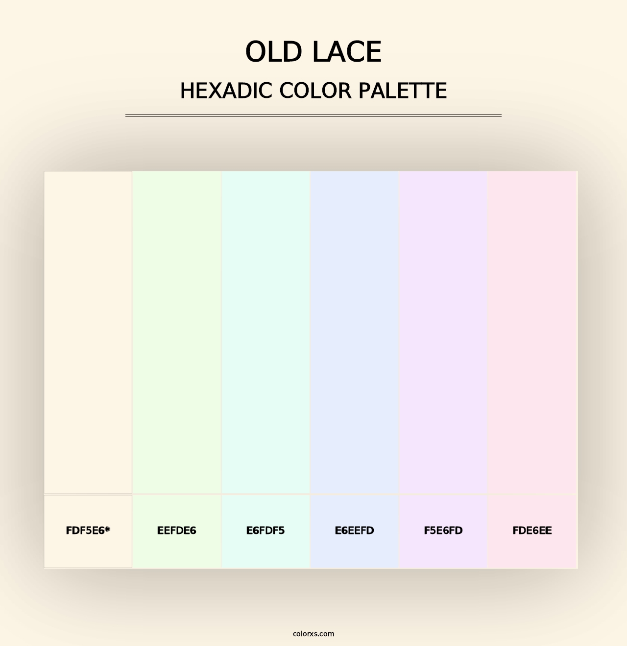 Old lace - Hexadic Color Palette