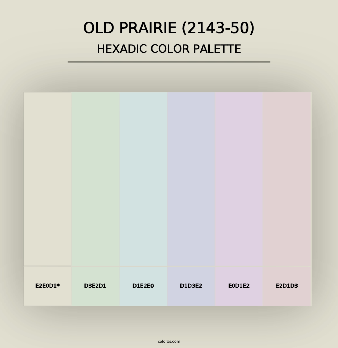 Old Prairie (2143-50) - Hexadic Color Palette