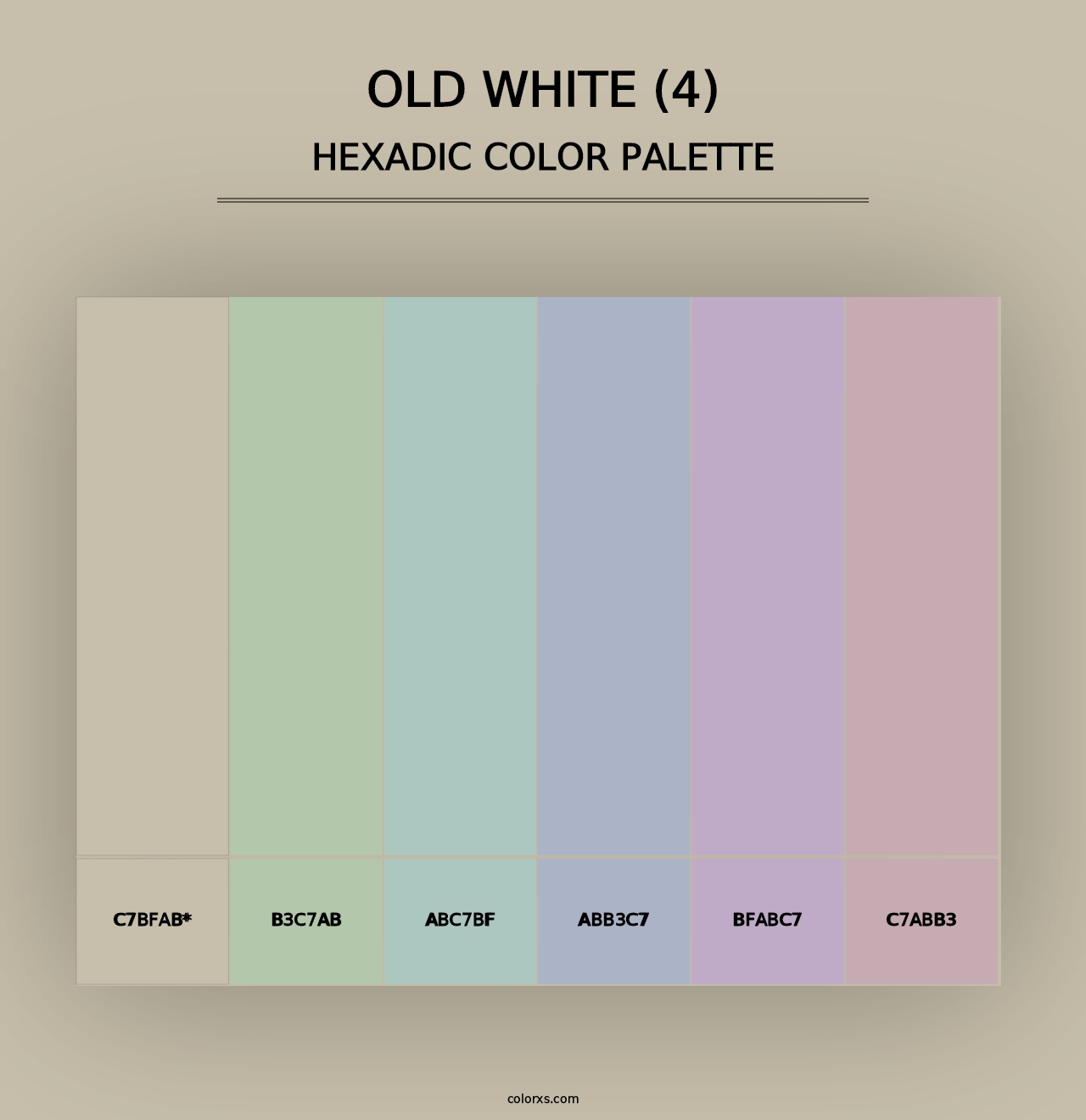 Old White (4) - Hexadic Color Palette