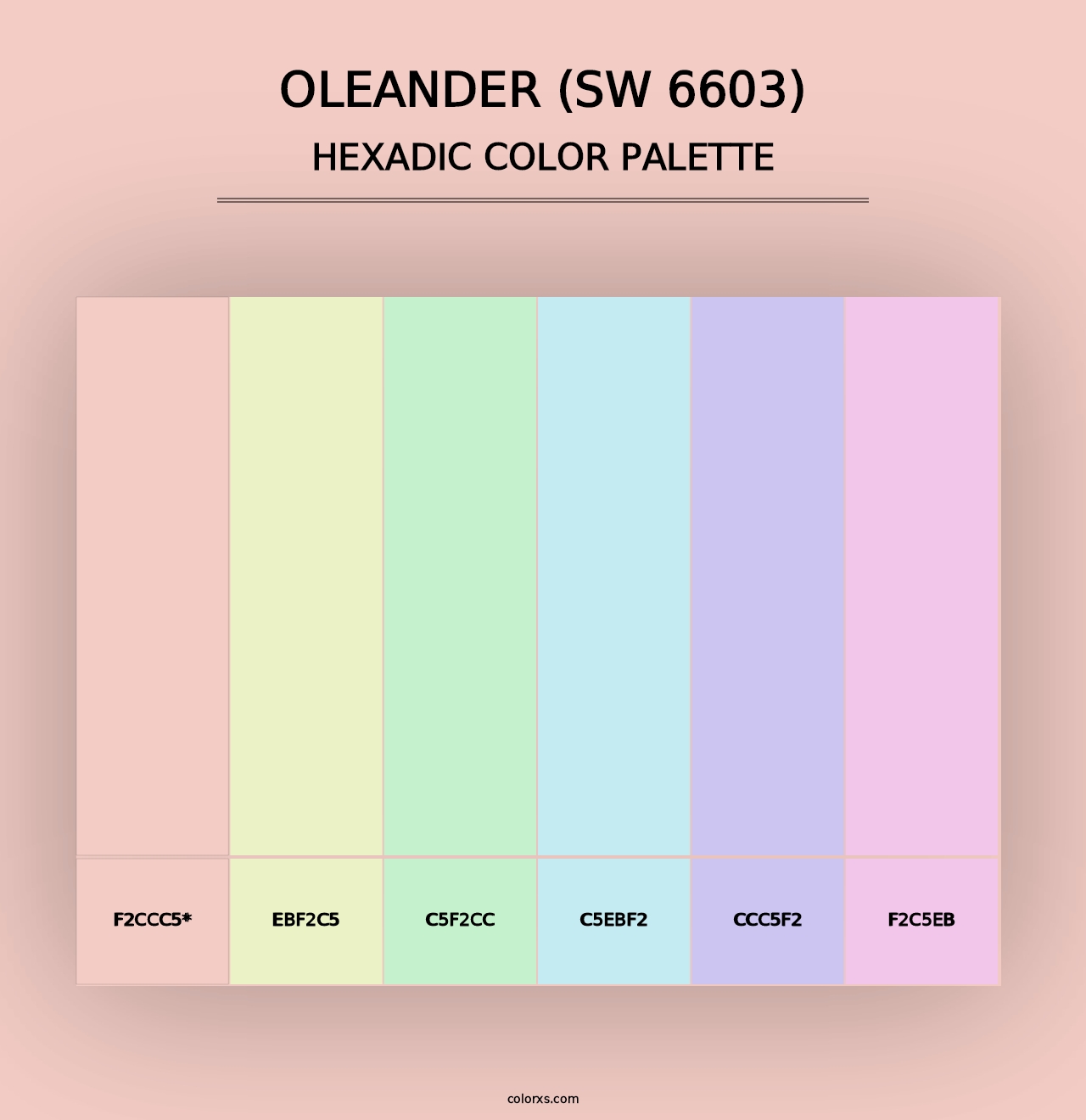 Oleander (SW 6603) - Hexadic Color Palette